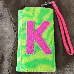 Justice Initial wristlet